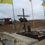 Монумент українським бійцям біля "Промзони" Авдіївки. / Фото Ігоря Тимоця.