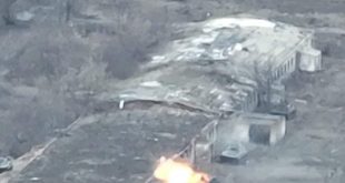 Ostrzał rosyjskich wojsk przez ukraińską artylerię na północ od Kijowa /fot. twitter.com