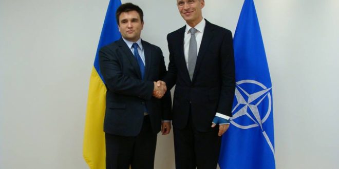 Міністр закордонних справ України Павло Клімкін та Генсекретар НАТО Йєнс Столтенберг. Фото: twitter.com/MFA_Ukraine