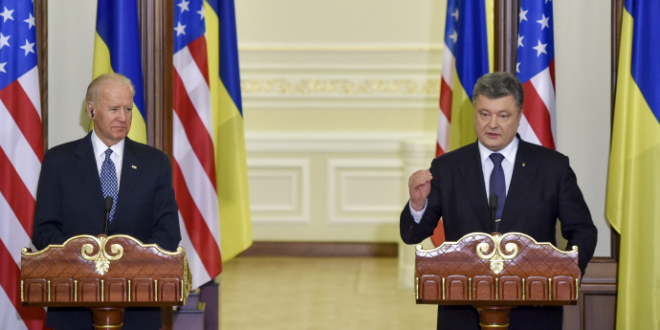 Джозеф Байден і Петро Порошенко. Фото: president.gov.ua