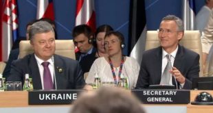 Na zdj. prezydent Ukrainy Petro Poroszenko (2014-19) i sekretarz generalny NATO, Jens Stoltenberg // Fot. hromadske.ua
