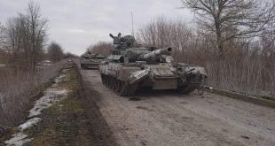 Porzucone rosyjskie czołgi T-80U z 4 Gwardyjskiej Dywizji Pancernej/fot. twitter.com