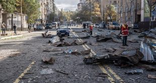 Kijów po rosyjskim ostrzale 10 października / fot. Euromaidan Press, https://twitter.com/EuromaidanPress/status/1579409888559919104/photo/1
